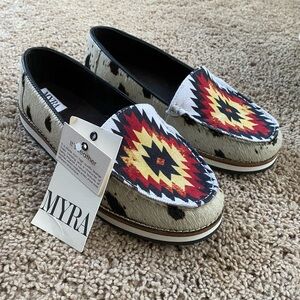 Myra Bag western style slip on shoes